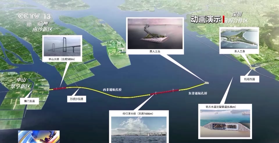 桥岛隧水下互通于一体!看“海底长城”建设背后的“中国方案”