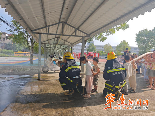 宁远县清水桥镇：消防演练入校园 平安防线筑童心_副本500.jpg